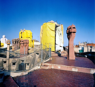 cronologia pedrera costruzione terrazza tetto