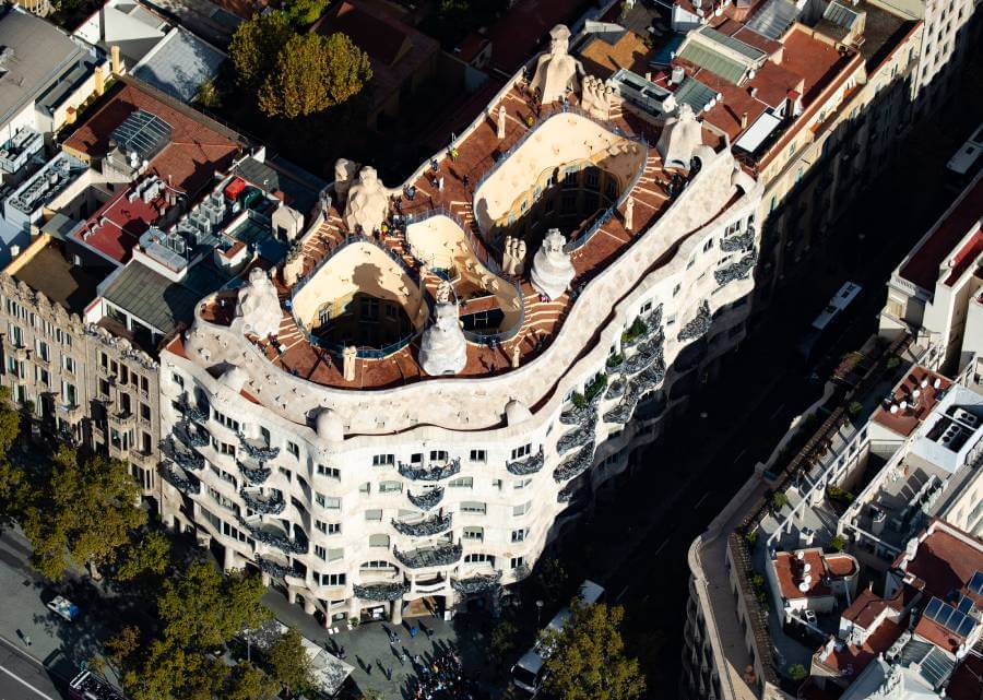 Vista aérea La Pedrera