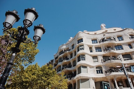 Facade of La Pedrera - Casa Milà