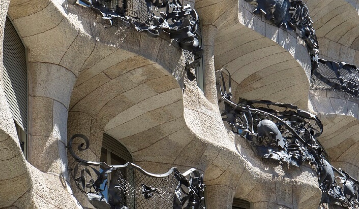 The roof terrace at La Pedrera-Casa Milà