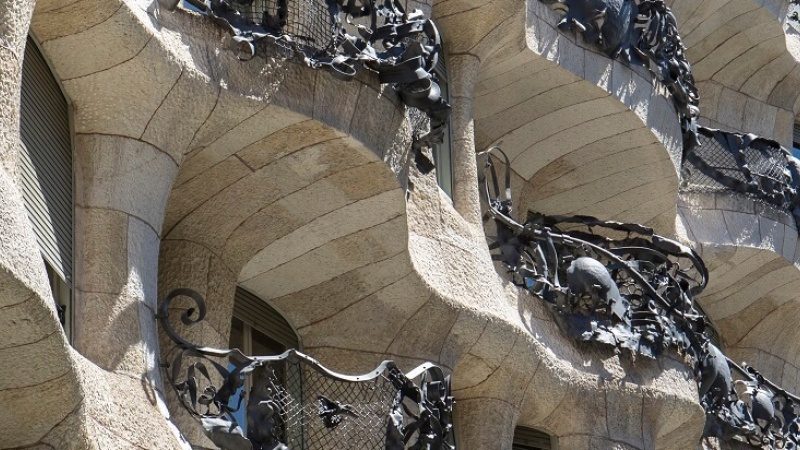 The roof terrace at La Pedrera-Casa Milà