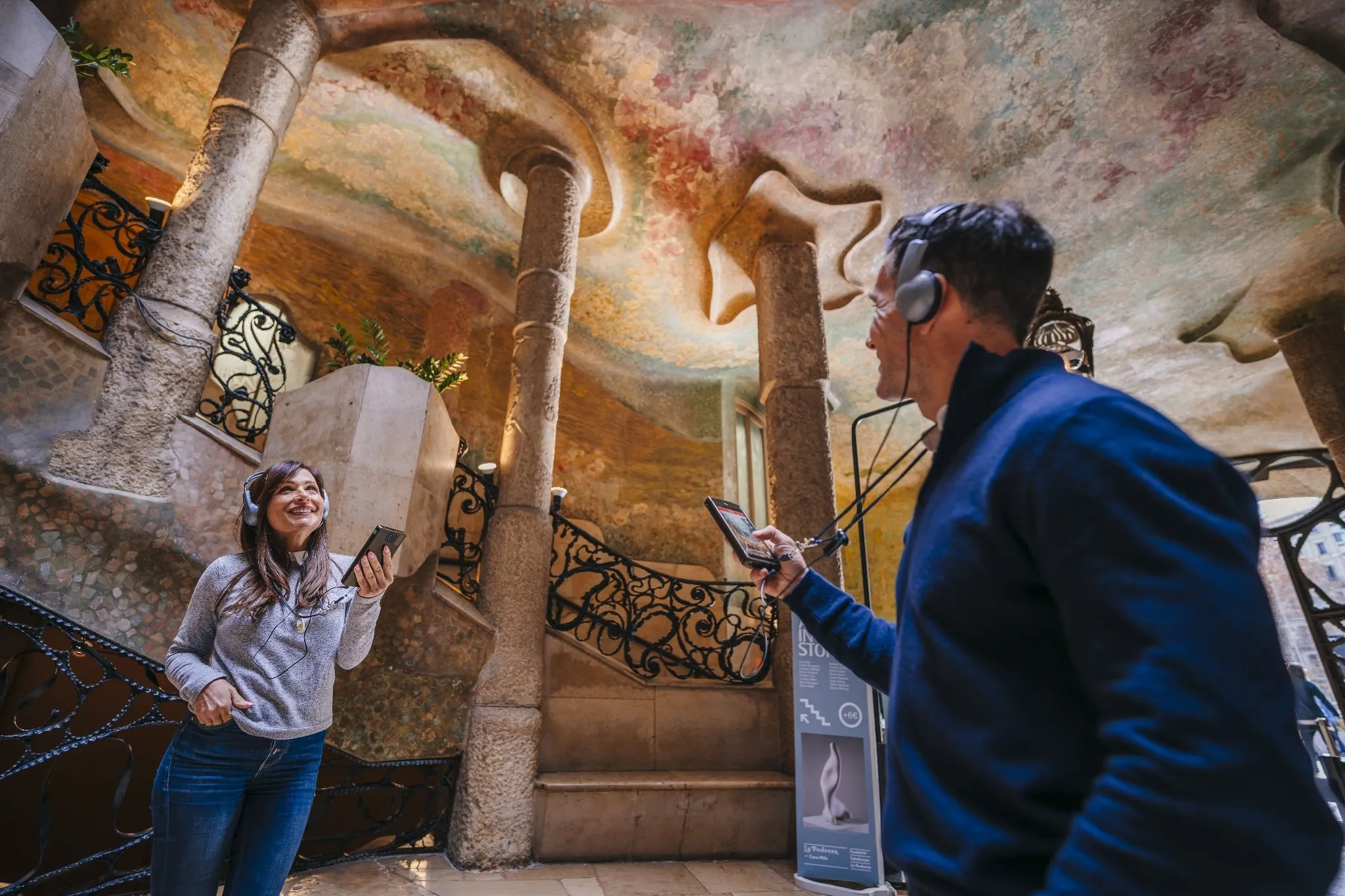 Dettaglio della terrazza di La Pedrera – Casa Milà