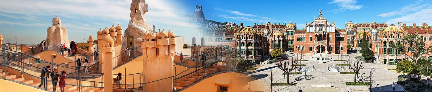 La Pedrera & Sant Pau Recinto Art Noveau