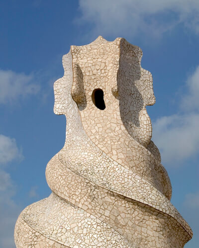 arquitetura pedrera terraço caixa escadas